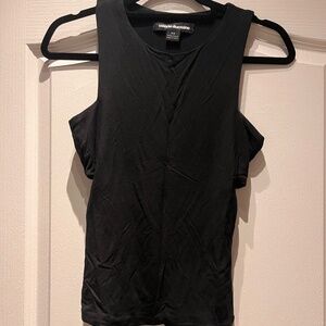 Valerie Dumaine Black Tank Top Size Small